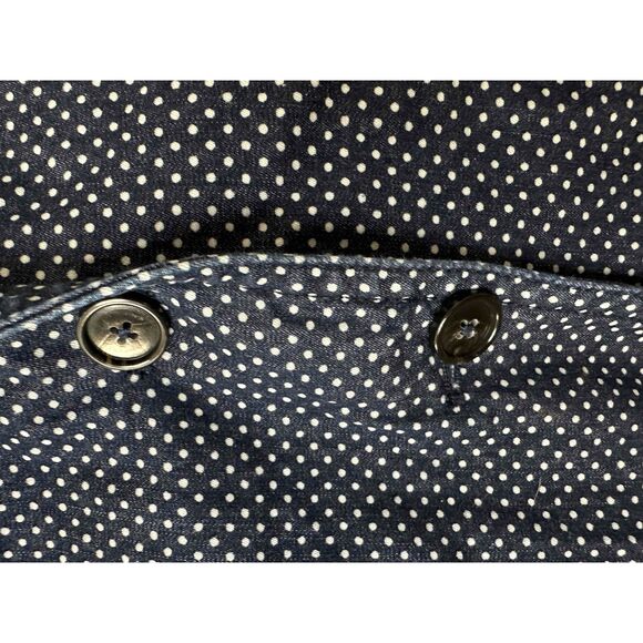 J.Crew Jacket Womens Size 6 Blue White Blazer Polka Dot Two Button Schoolboy - Picture 4 of 12